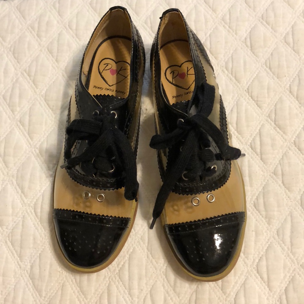 Clear Oxford Style Shoe